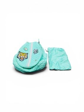 Oliver Thomas Quilted Teal Backpack with Tiger Patch